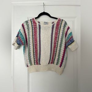 Koret city blues striped knit tee sweater